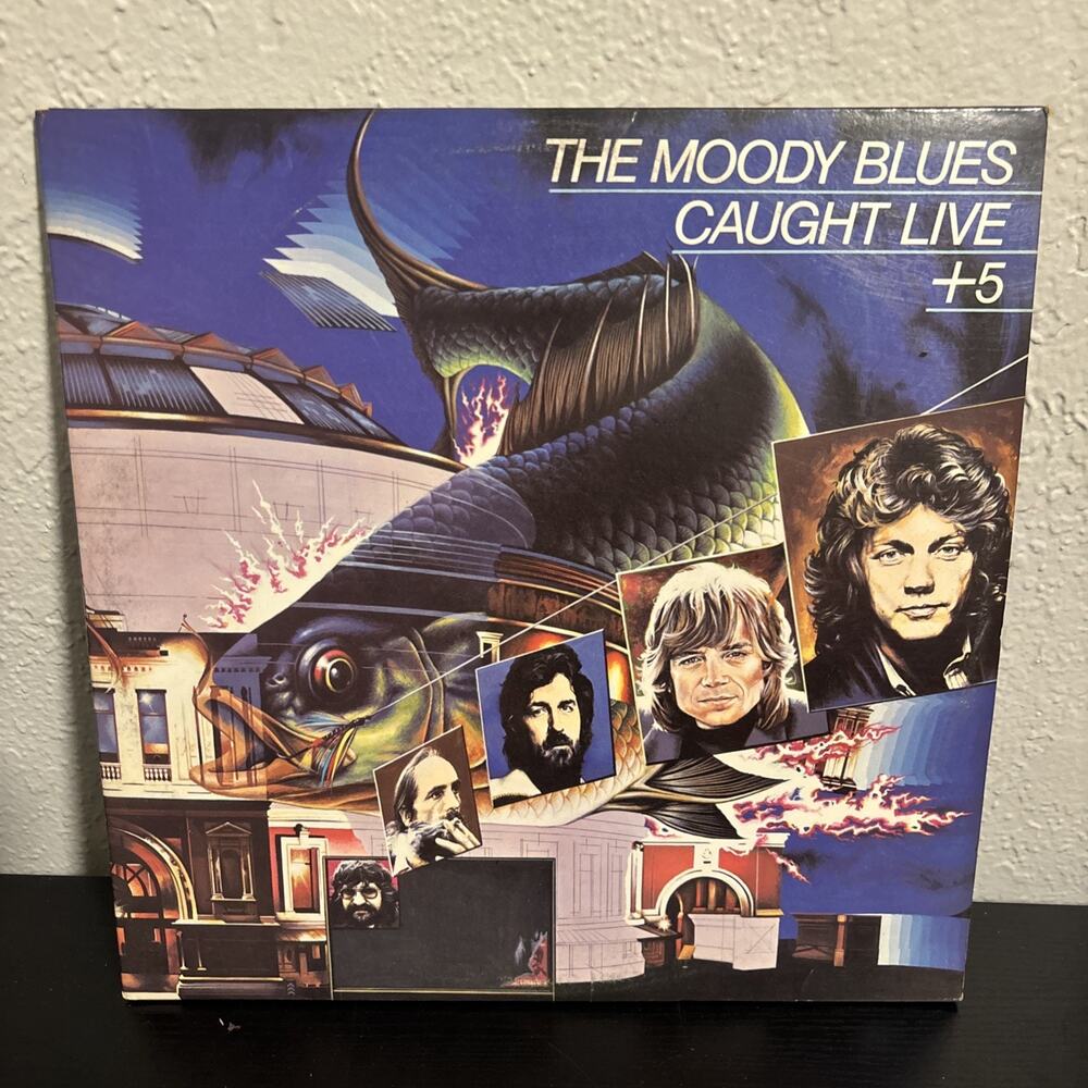 The Moody Blues Caught Live +5 2LPs London PS 690/1 1977
